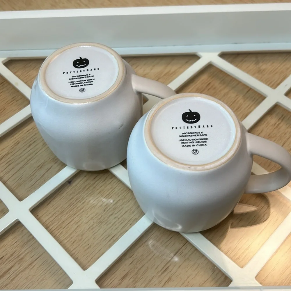 Pottery Barn Ghost Mug (2)
